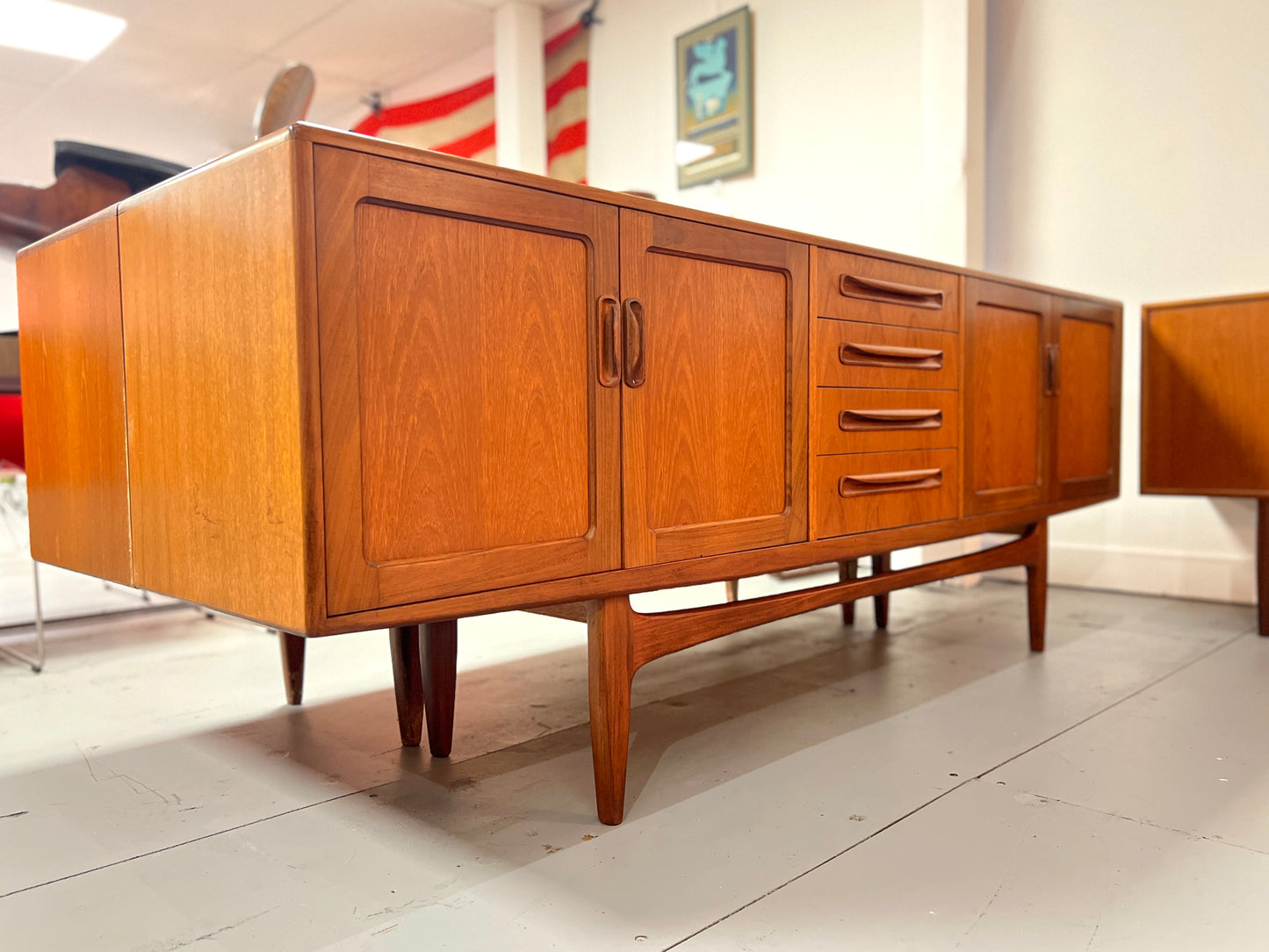 G Plan Fresco, Mid-Century, Long John Teak Sideboard