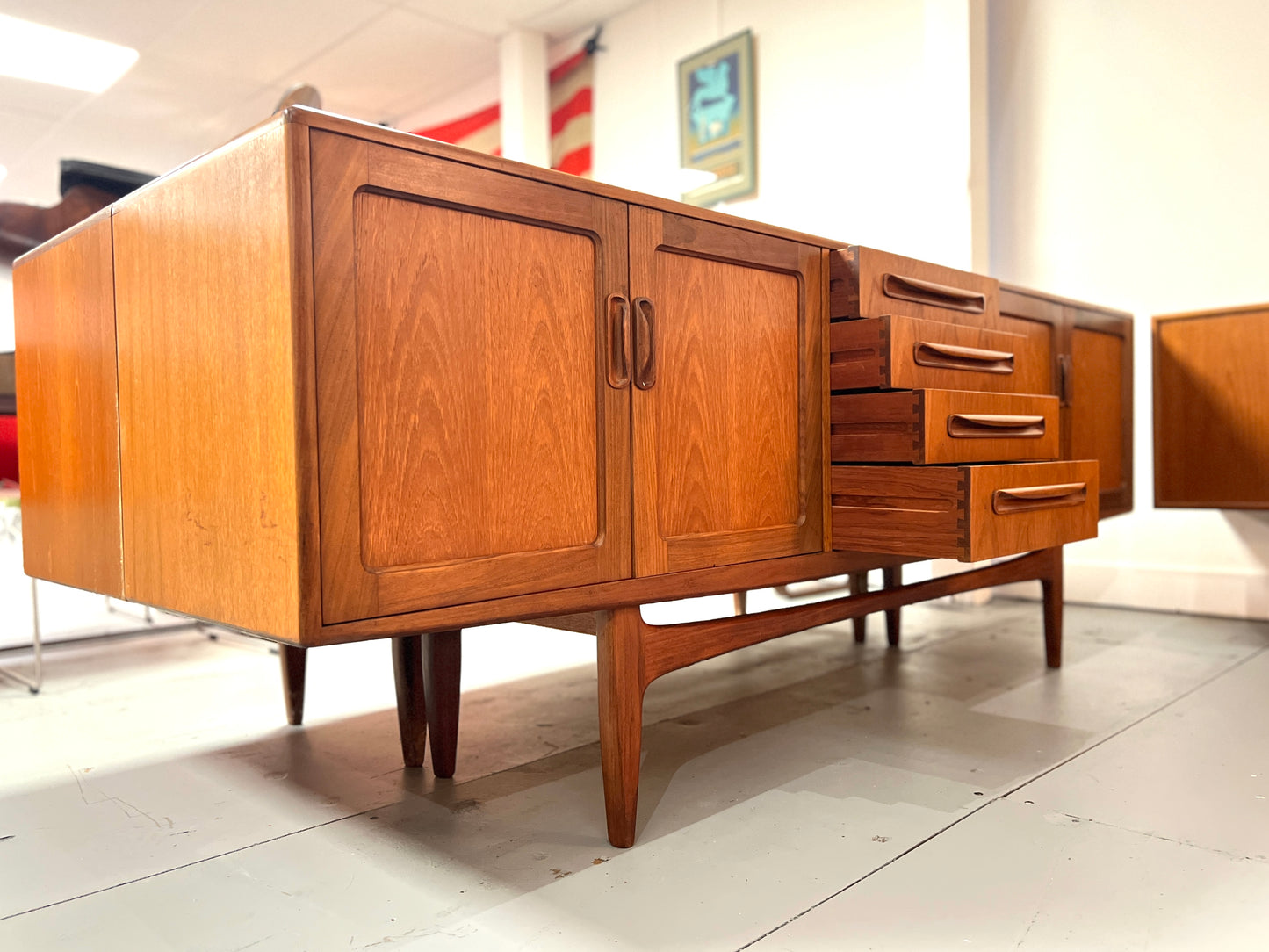 G Plan Fresco, Mid-Century, Long John Teak Sideboard