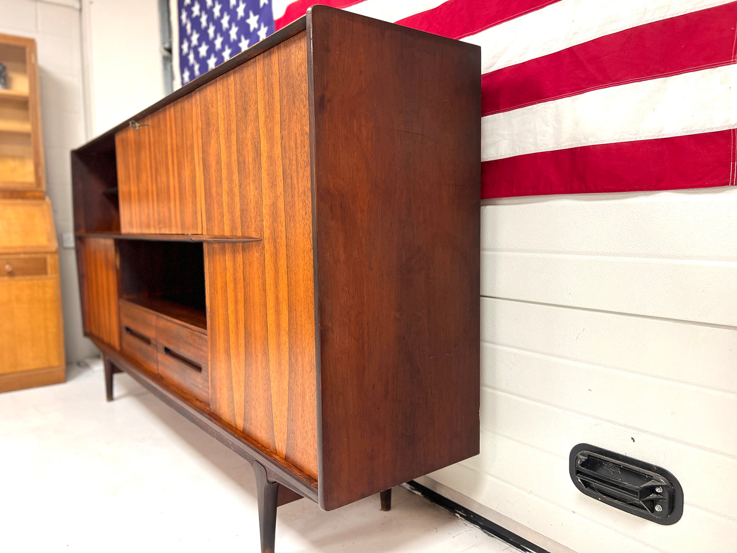 SIMAT, Rare Mid Century Large Rosewood Sideboard