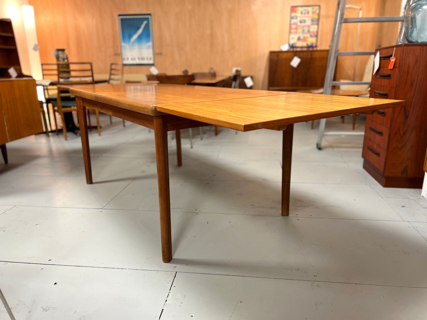 BRDR Furbo, Danish Teak Extending Dining Table