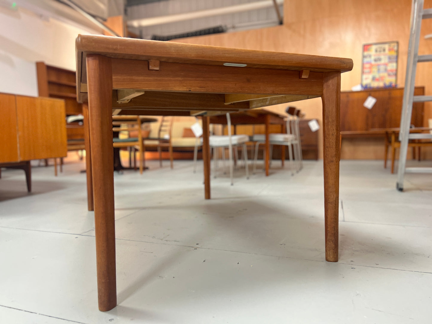 BRDR Furbo, Danish Teak Extending Dining Table