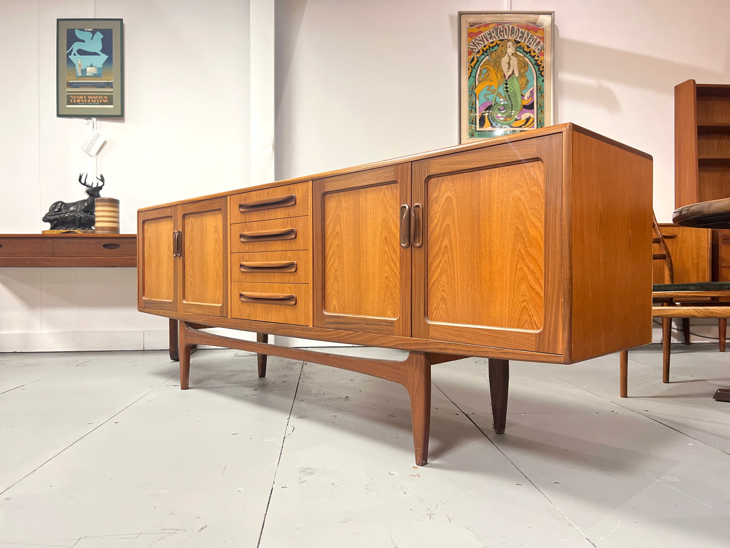 G Plan Fresco, Mid-Century, Long John Teak Sideboard