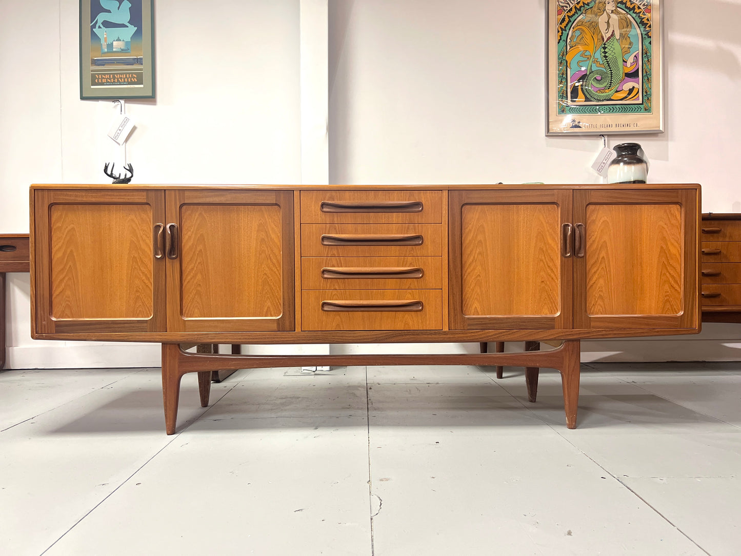 G Plan Fresco, Mid-Century, Long John Teak Sideboard