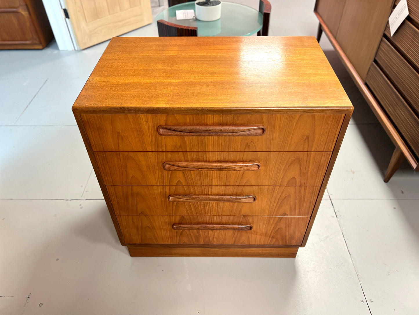 G Plan Fresco, Vintage Teak Chest of Four Drawers