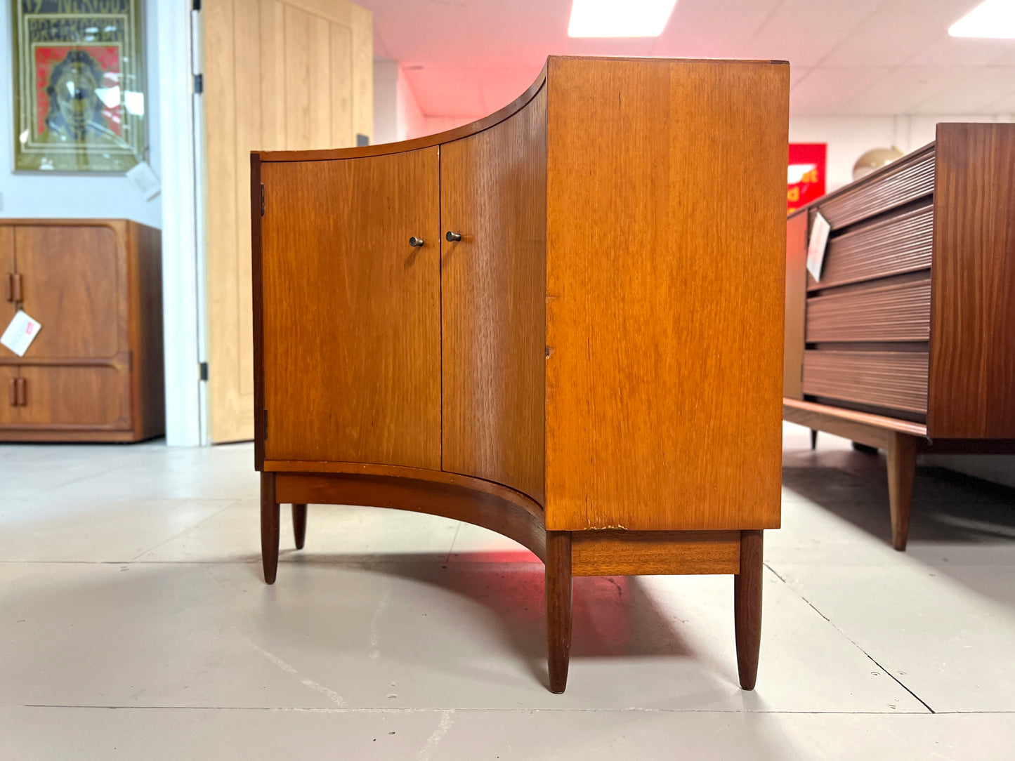 Greaves and Thomas, Teak Mid-Century Corner Unit with Double Doors