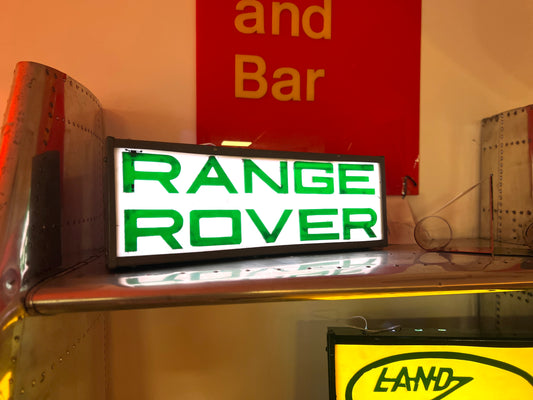 Range Rover, Vintage Illuminated Sign / Light Box