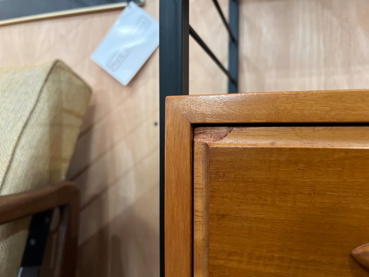 Ladderax by Staples, Two Bay Teak Modular Wall Unit