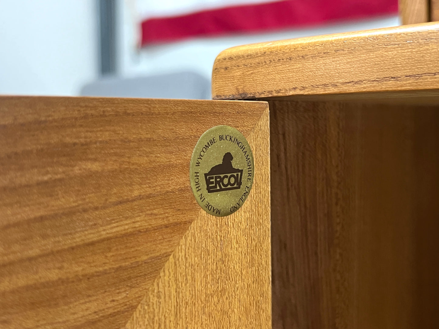 Ercol Windsor, Vintage Compact Bookcase Bureau