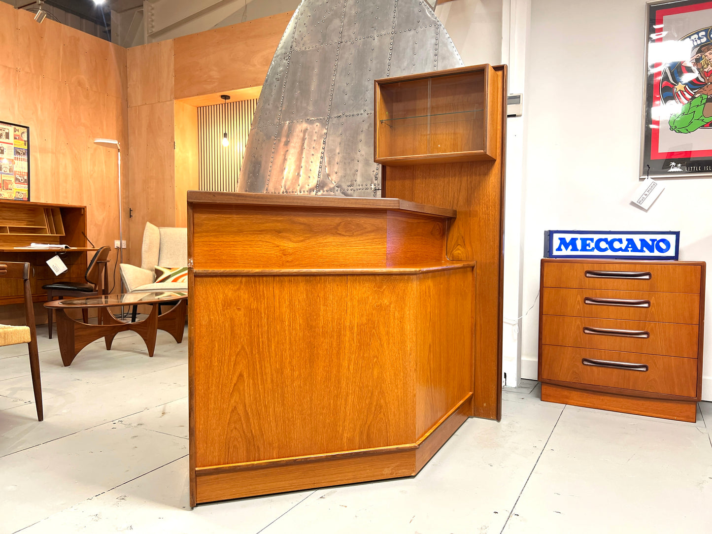 Turnidge, Mid-Century Teak Cocktail Bar