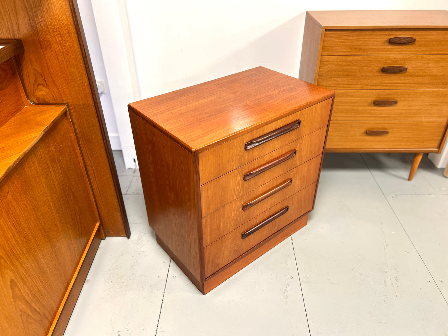 G Plan Fresco, Vintage Teak Chest of 4 Drawers