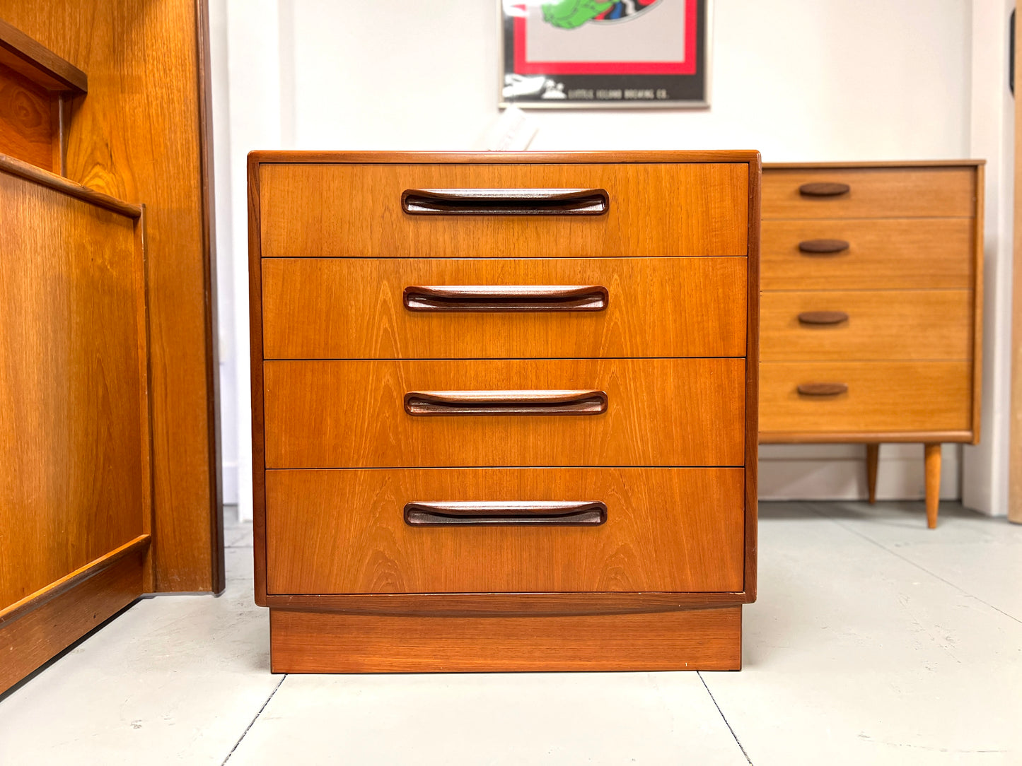 G Plan Fresco, Vintage Teak Chest of 4 Drawers