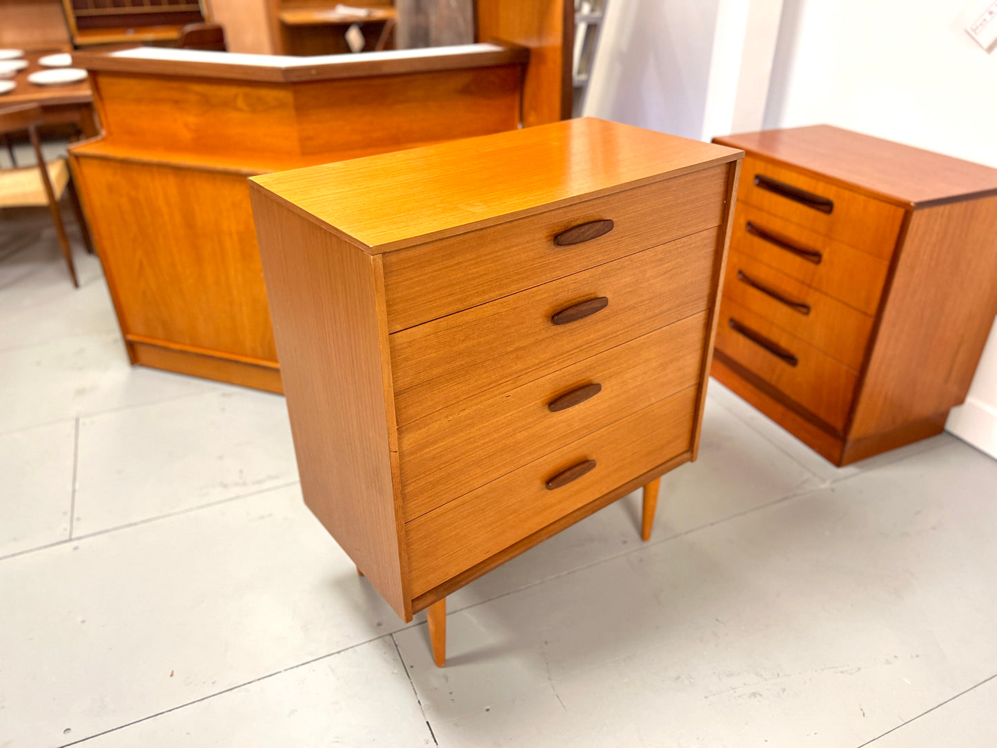 Austinsuite, Mid-Century Teak Chest of 4 Drawers