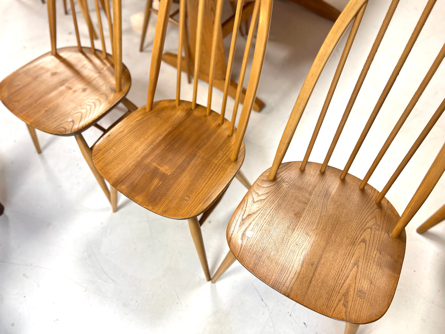 Set of 6, Ercol 365 Quaker Dining Chairs
