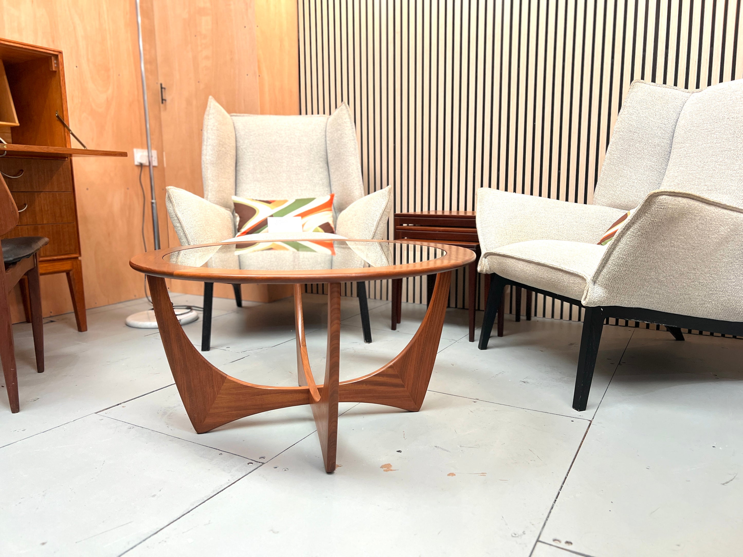 G-Plan furniture detail showing original design and construction