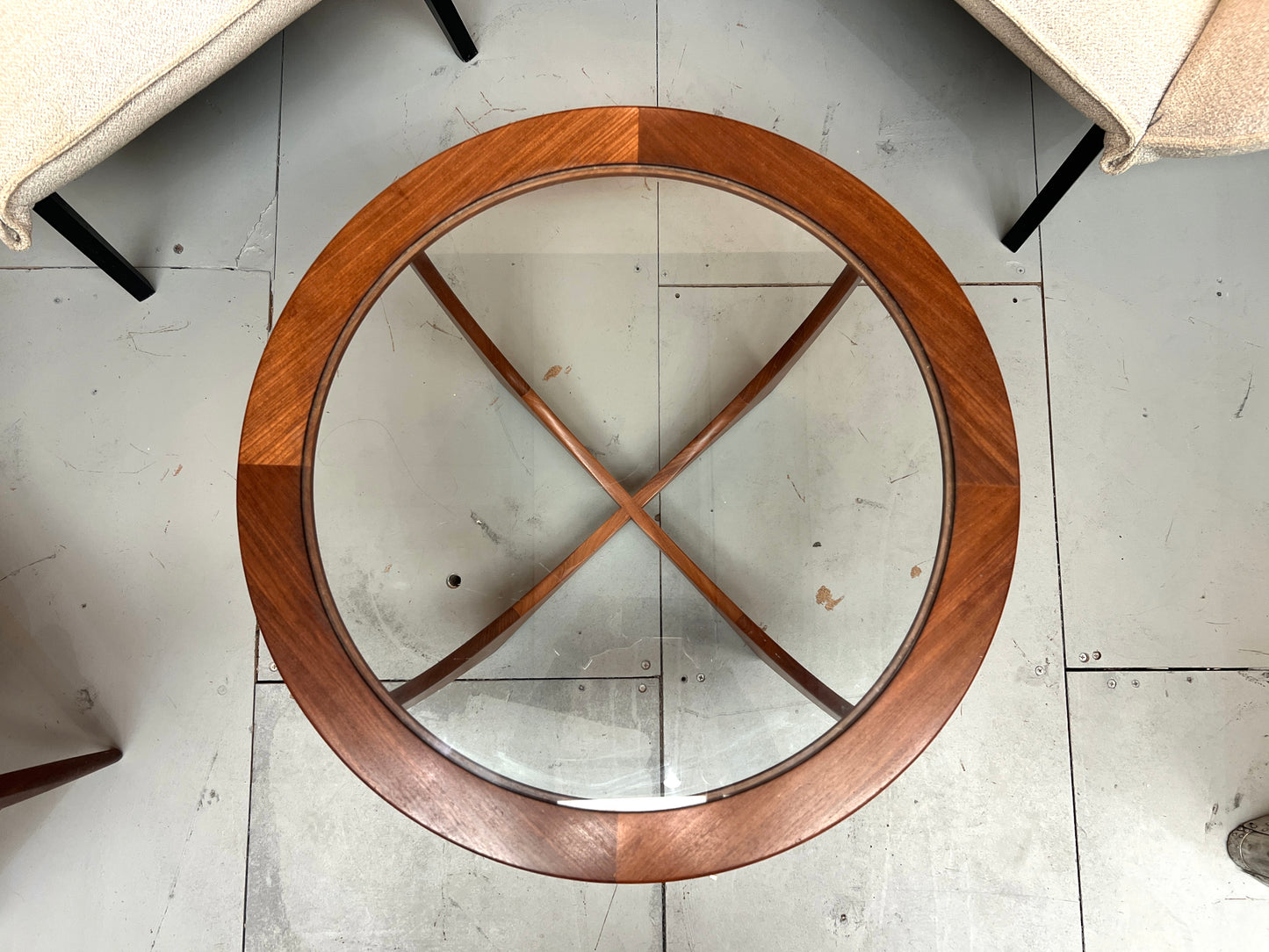 G-Plan Astro Teak Coffee Table with Glass Top