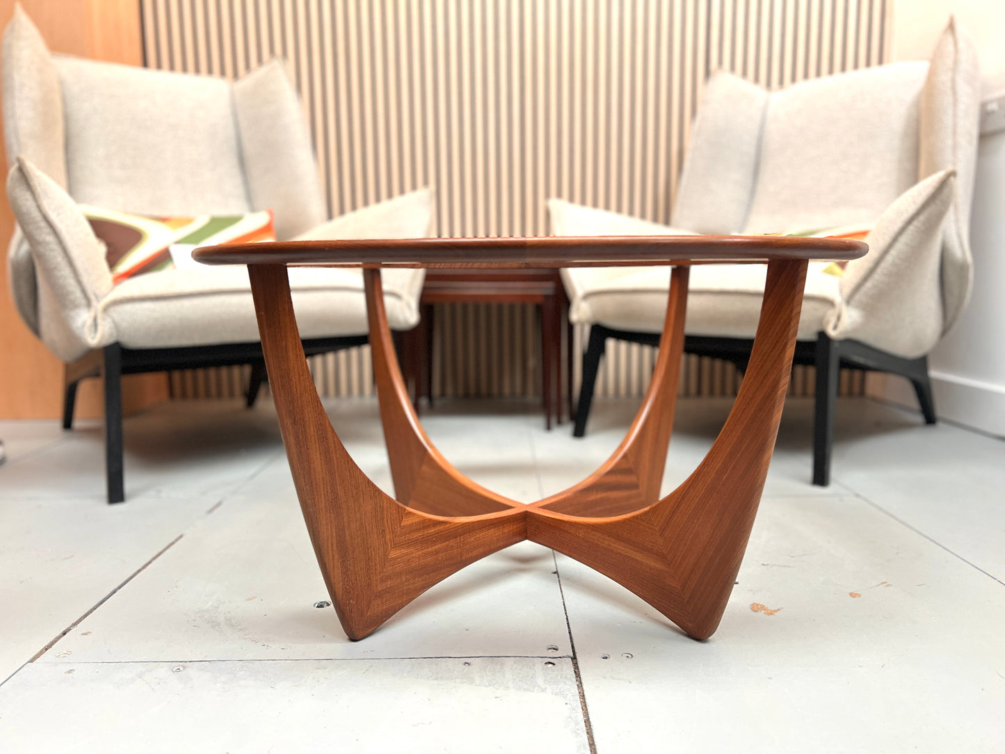 G-Plan Astro Teak Coffee Table with Glass Top