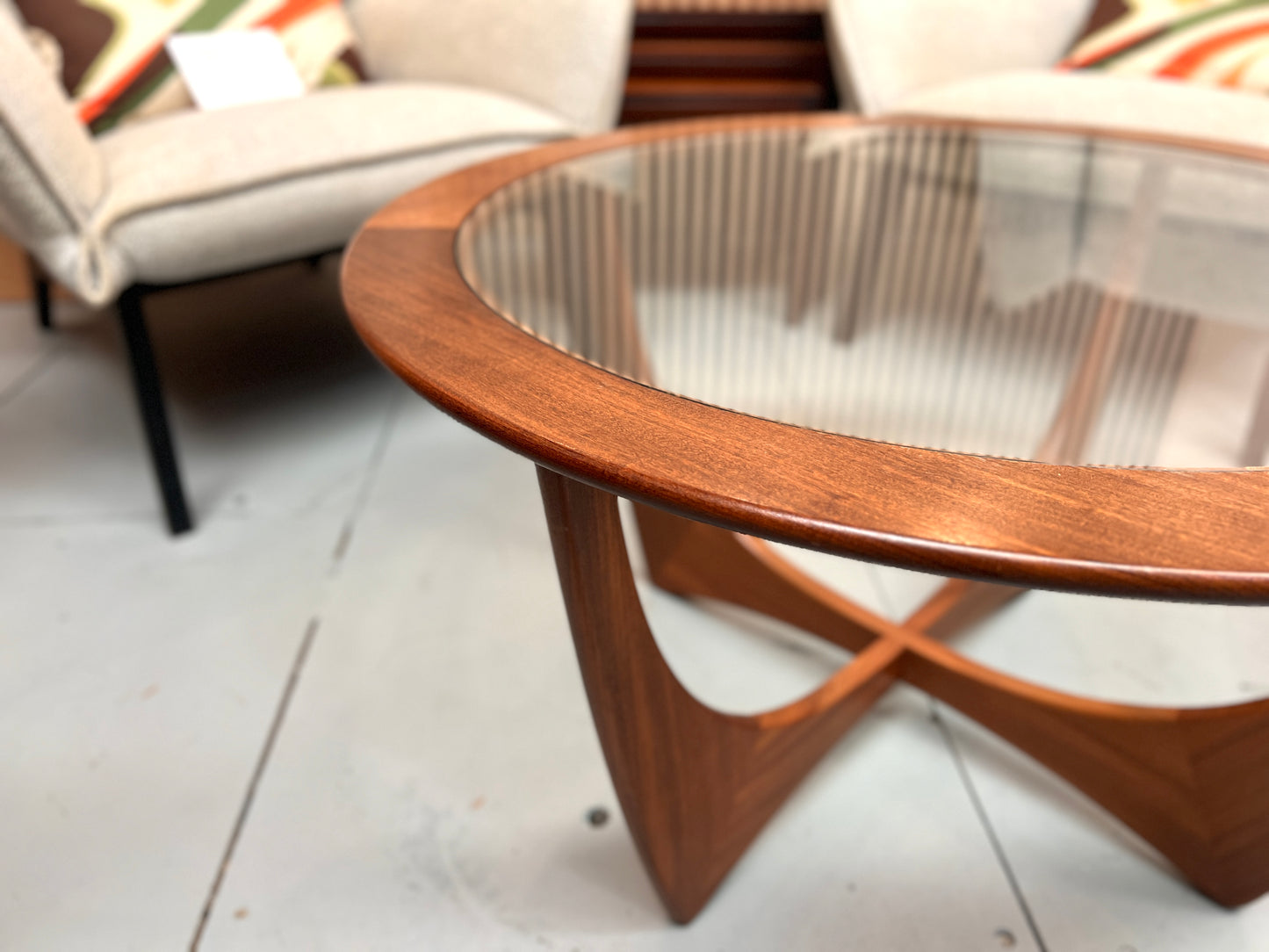 G-Plan Astro Teak Coffee Table with Glass Top