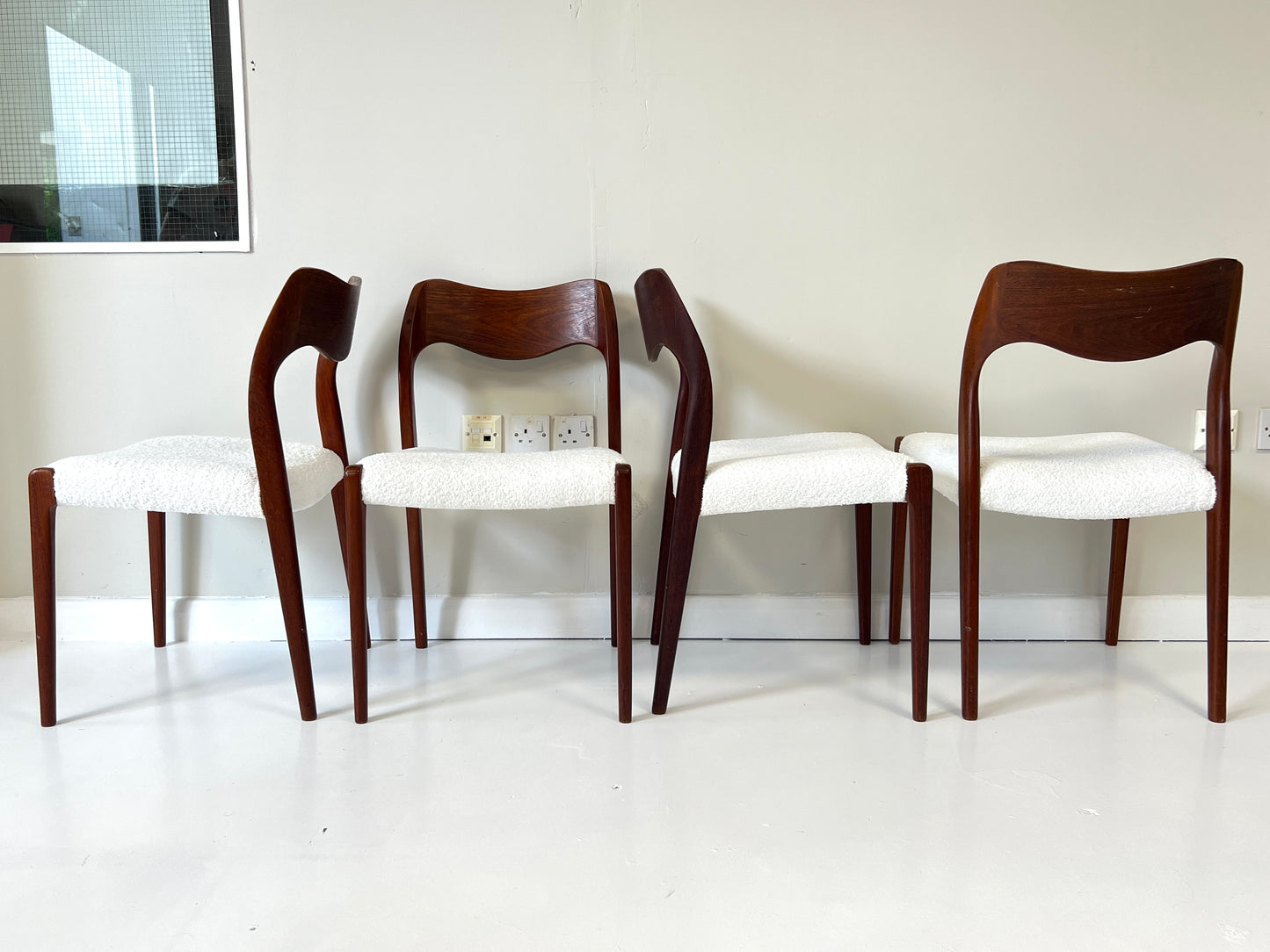 Niels Otto Moller, Set of 4 Model 71 Dining Chairs