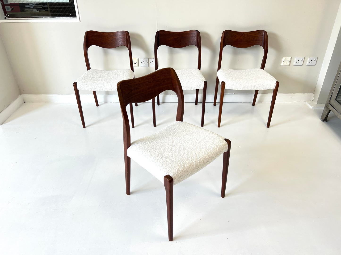 Niels Otto Moller, Set of 4 Model 71 Dining Chairs