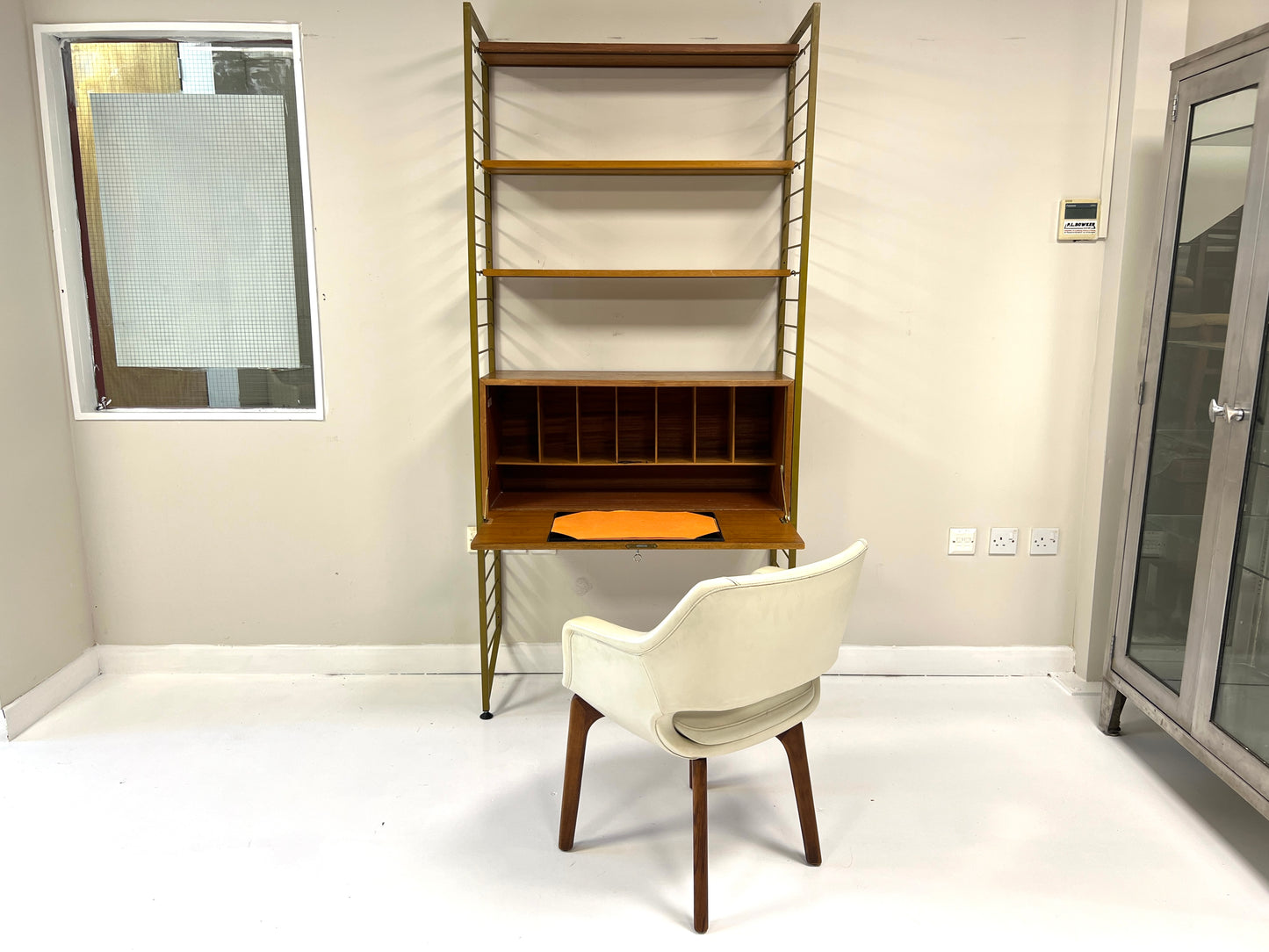 Ladderax, Mid Century Modular Shelving System/Bureau