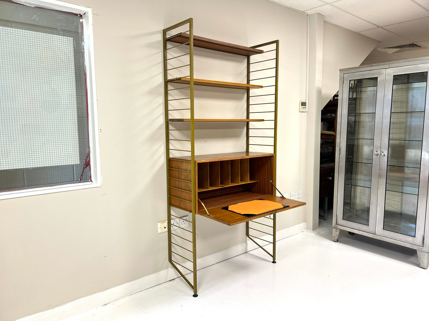 Ladderax, Mid Century Modular Shelving System/Bureau