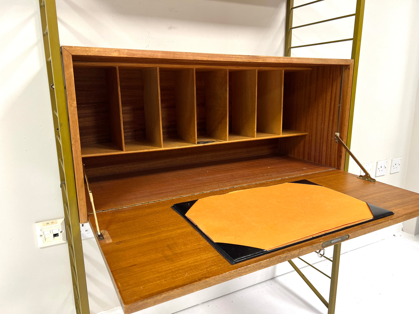 Ladderax, Mid Century Modular Shelving System/Bureau