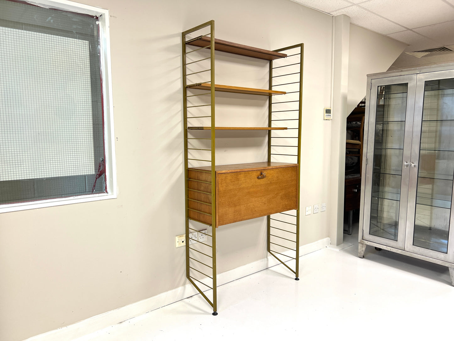 Ladderax, Mid Century Modular Shelving System/Bureau