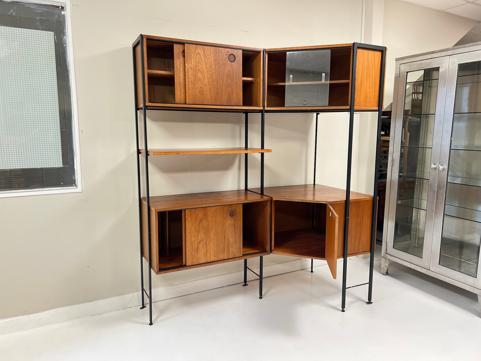 Avalon, Mid Century Modular Shelving / Corner Unit