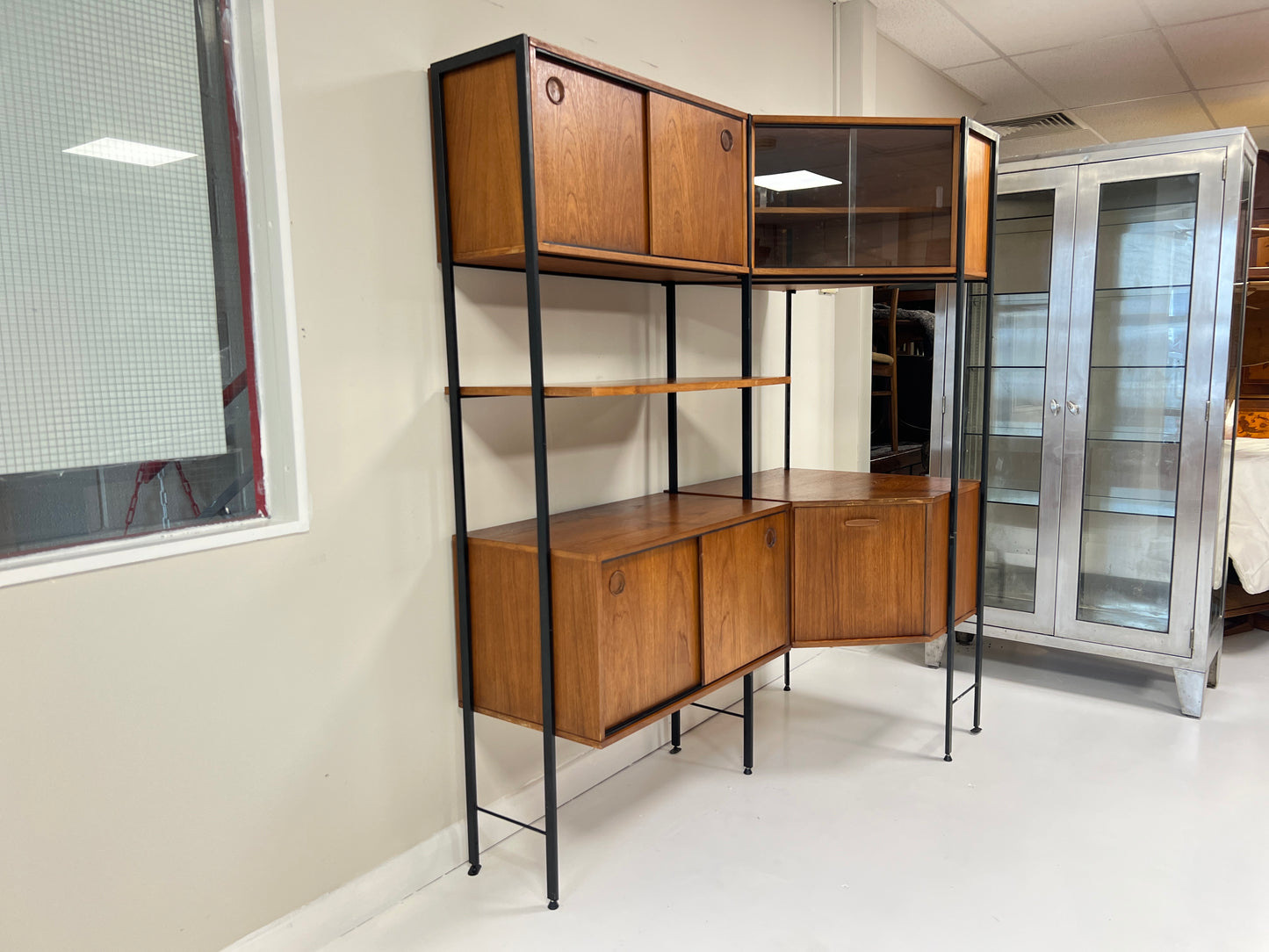 Avalon, Mid Century Modular Shelving / Corner Unit