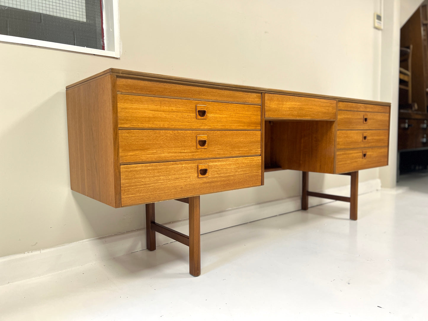 Alfred Cox, Vintage Walnut Sideboard / Desk