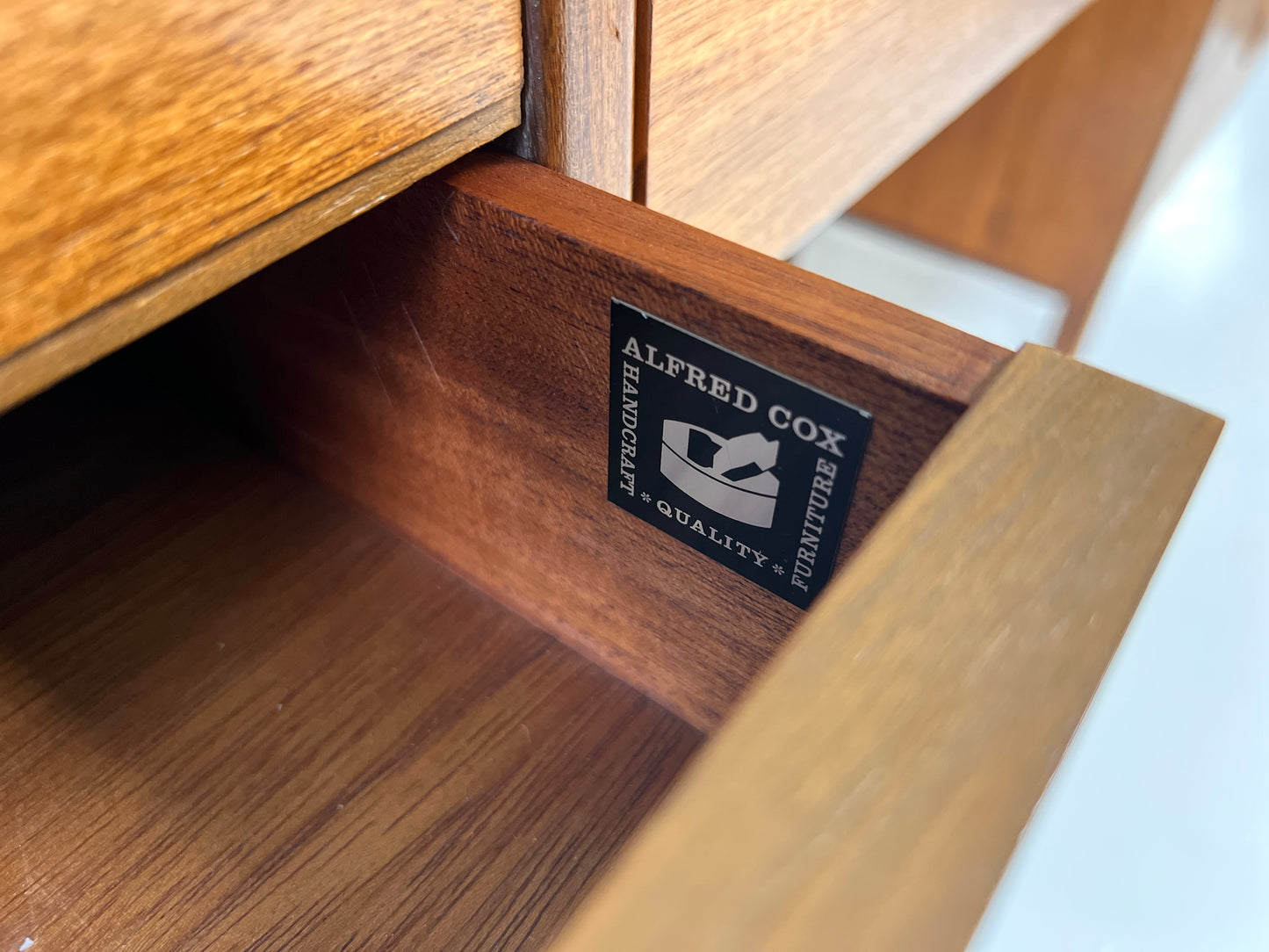 Alfred Cox, Vintage Walnut Sideboard / Desk