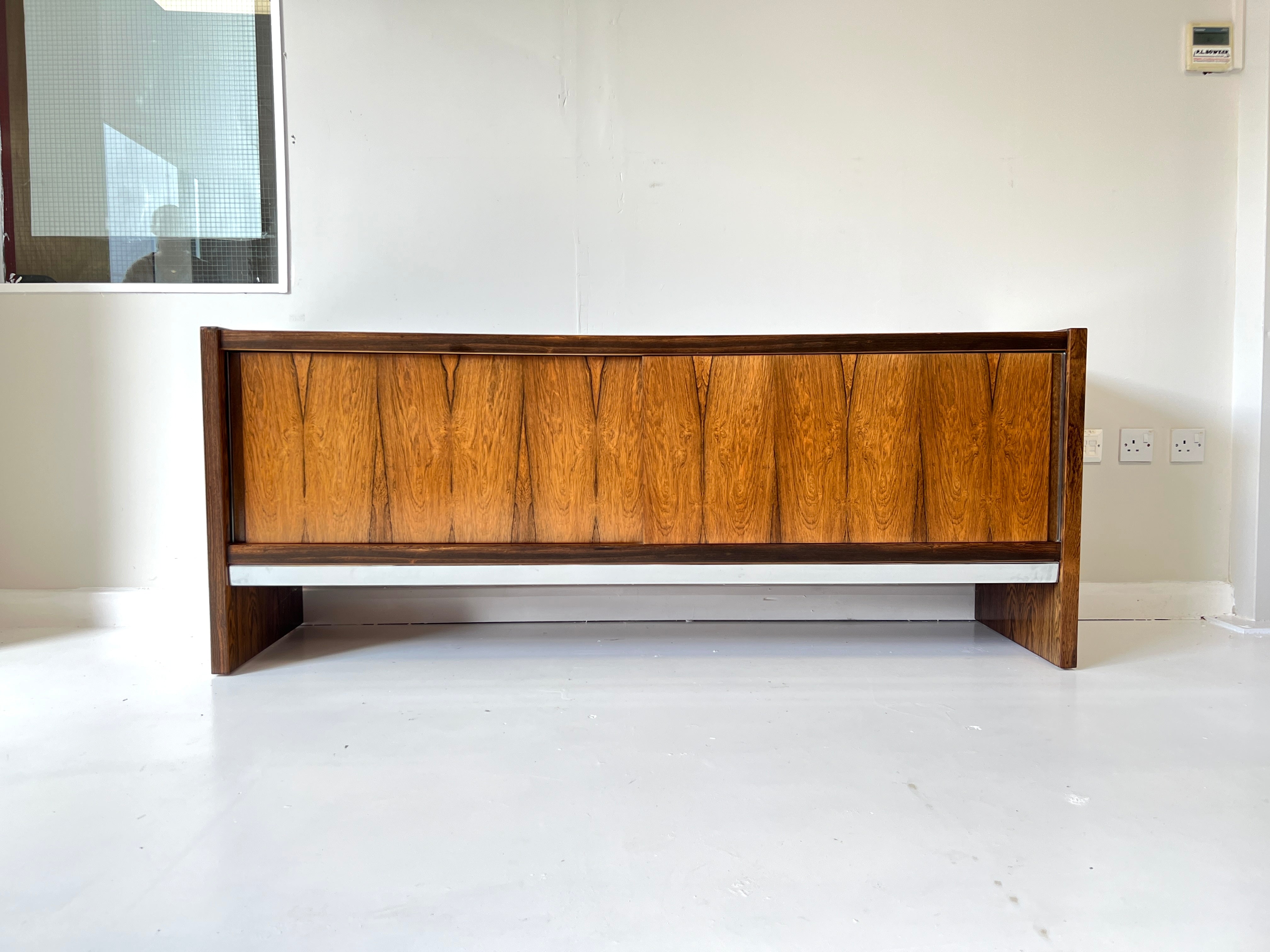 Merrow Associates, Rosewood and Chrome Sideboard – Hus & Home