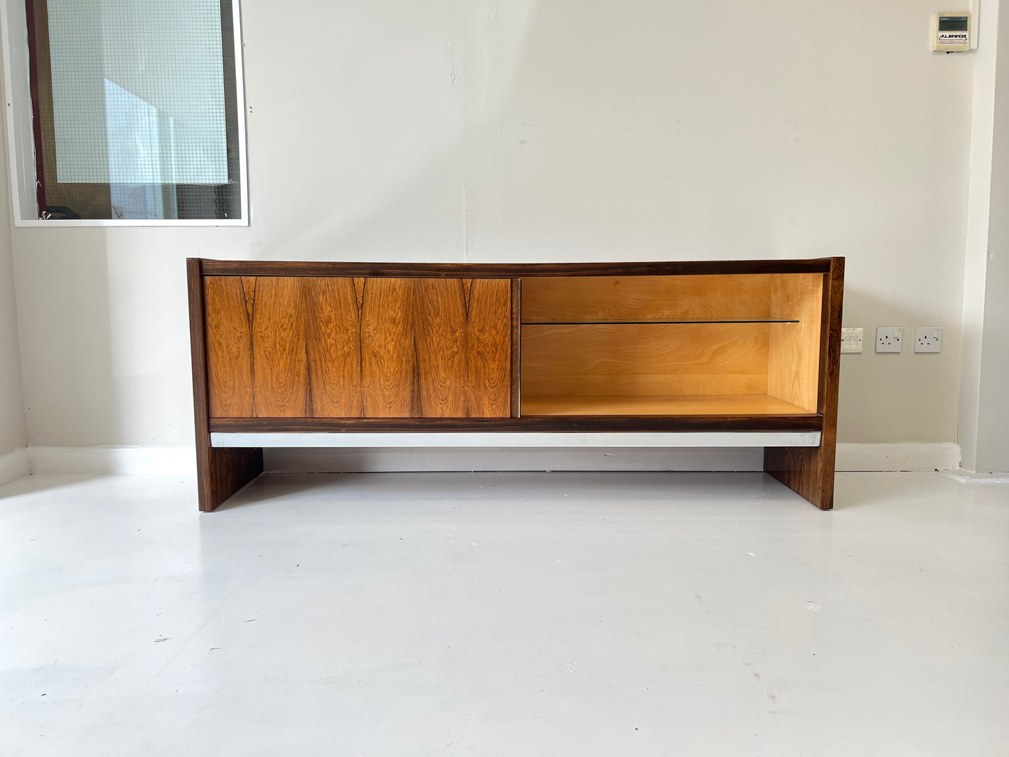 Merrow Associates, Rosewood and Chrome Sideboard