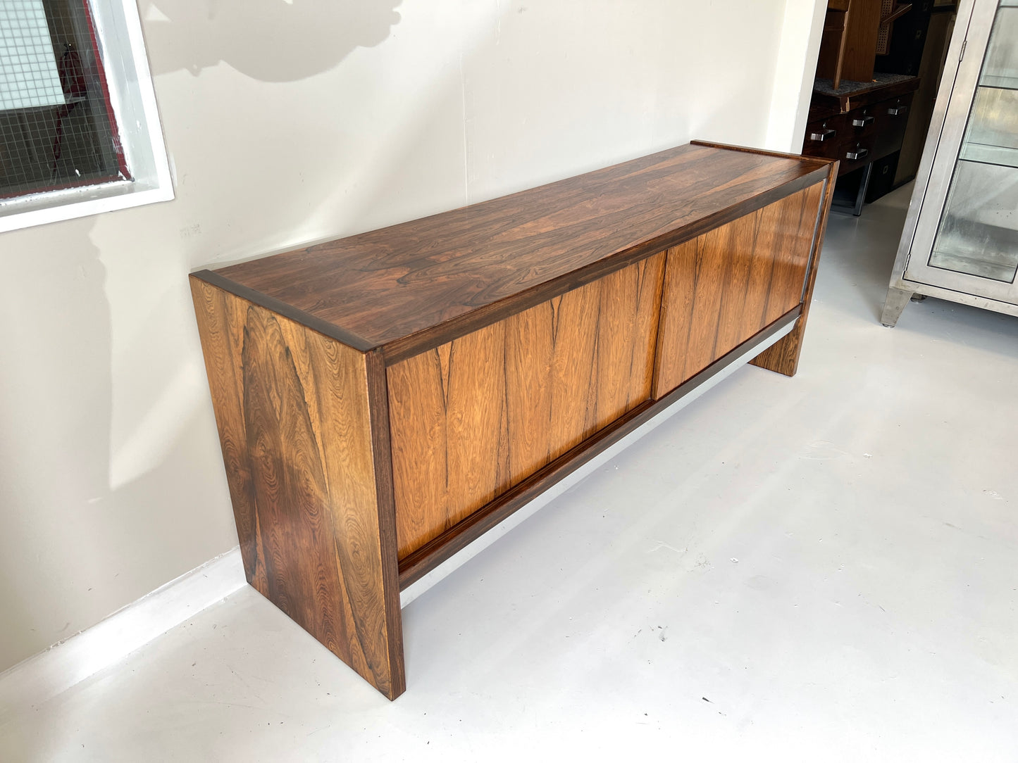 Merrow Associates, Rosewood and Chrome Sideboard