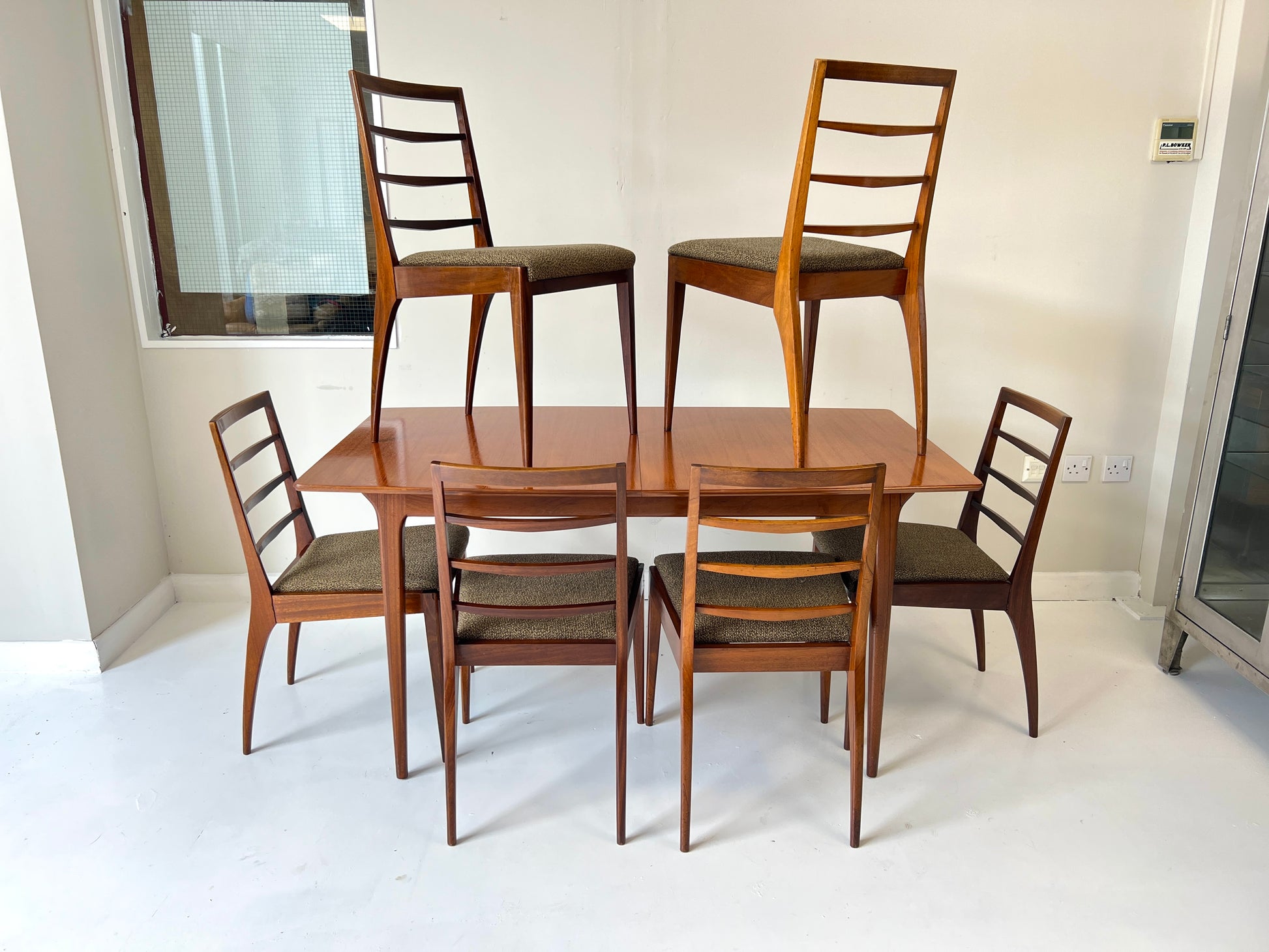 Mcintosh, Mid Century Teak Extending Dining Table and 6 Chairs