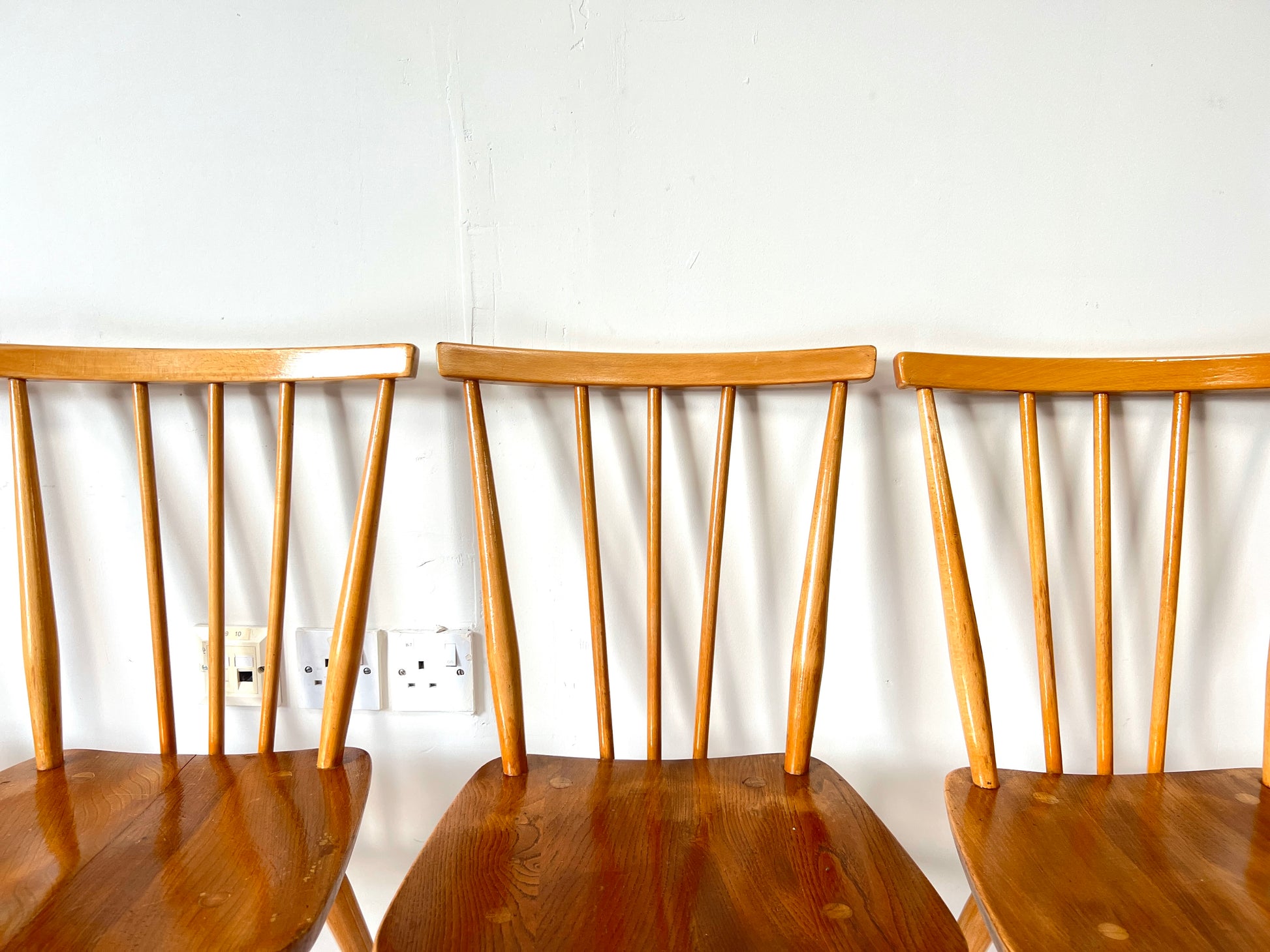 Ercol 391, Set of 6 Elm Dining Chairs