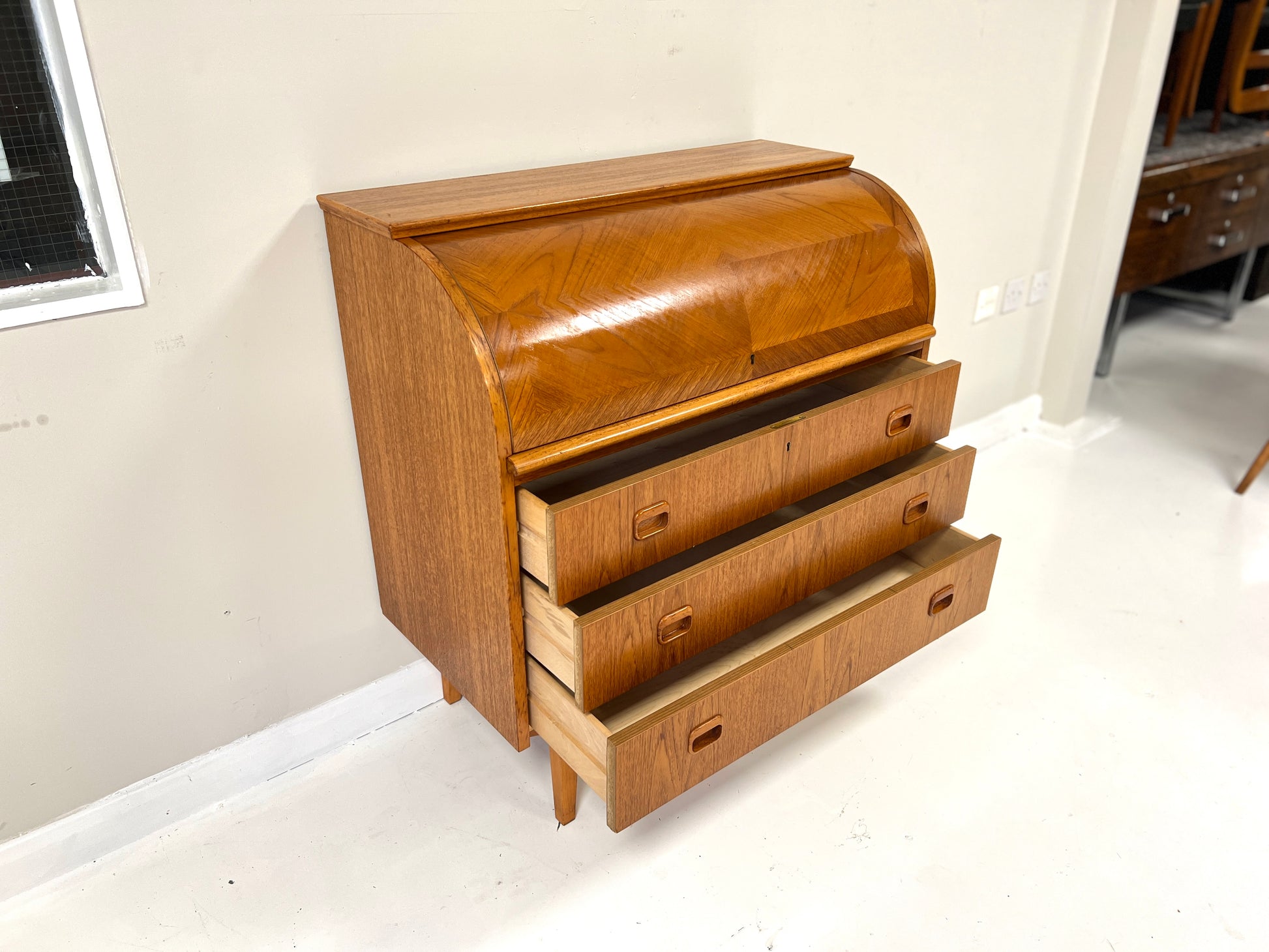 Egon Ostergaard, Vintage Swedish Teak Bureau