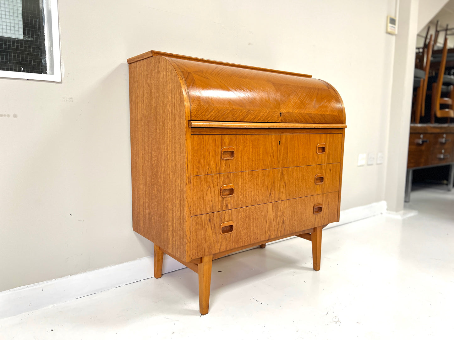 Egon Ostergaard, Vintage Swedish Teak Bureau