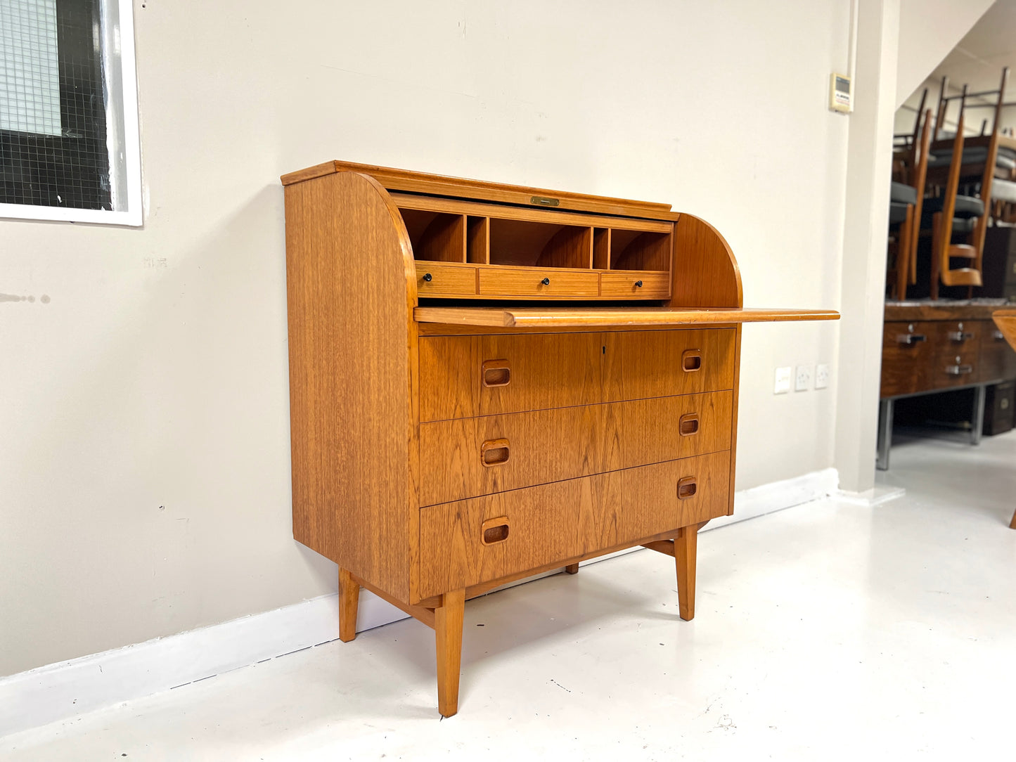 Egon Ostergaard, Vintage Swedish Teak Bureau