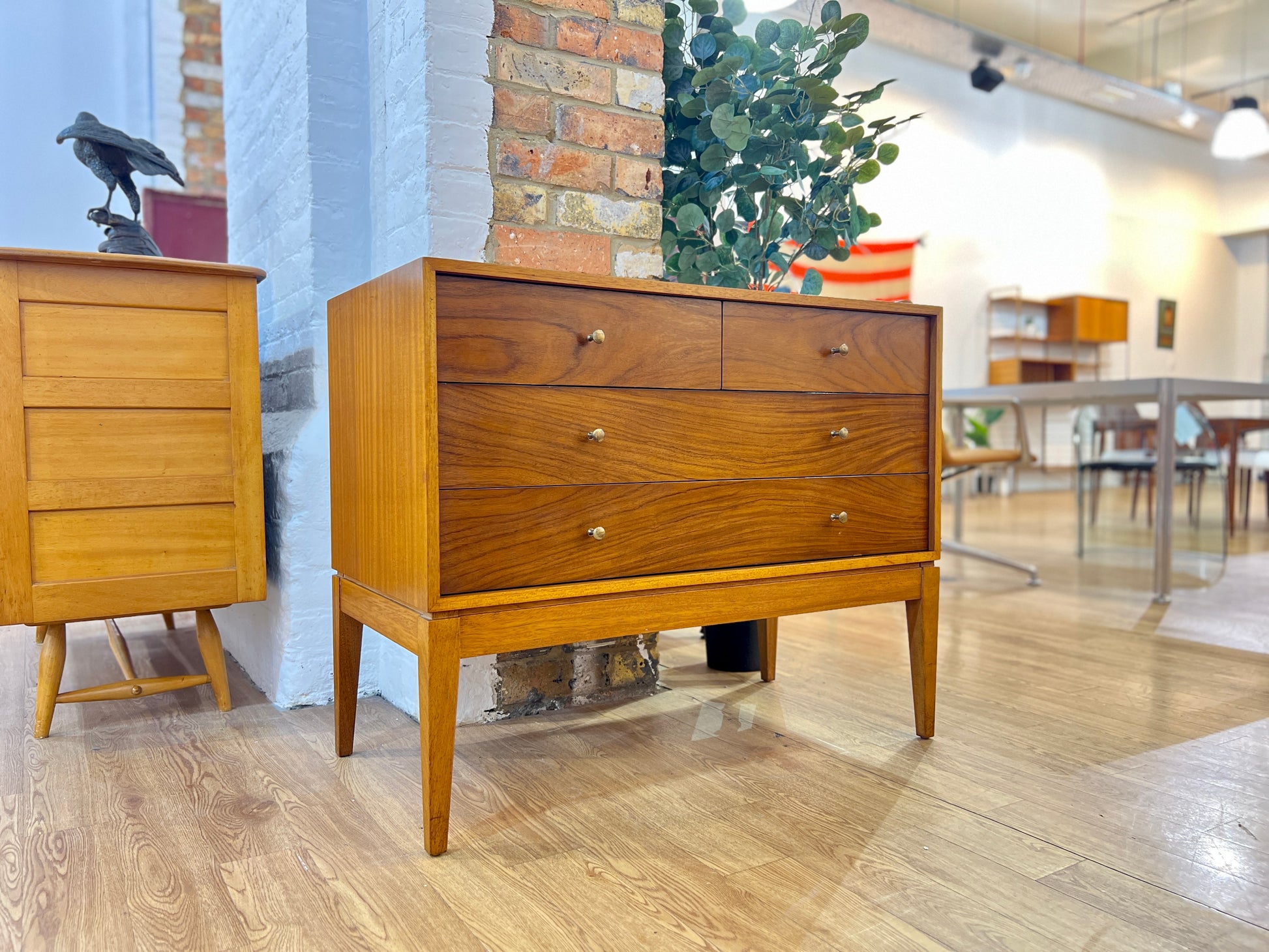 Peter Hayward for Uniflex, Mid Century, Walnut Chest of Drawers