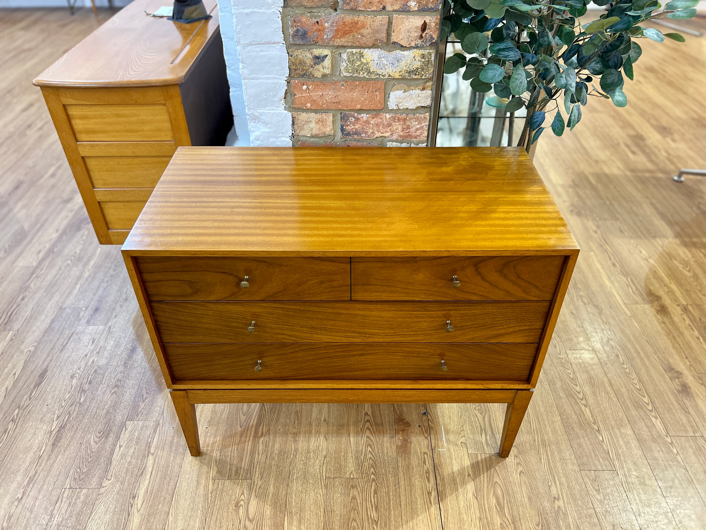 Peter Hayward for Uniflex, Mid Century, Walnut Chest of Drawers