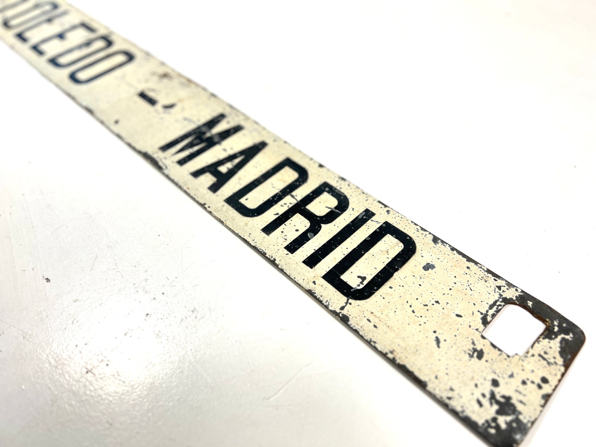 Madrid - Toledo, Vintage Spanish Railway Sign