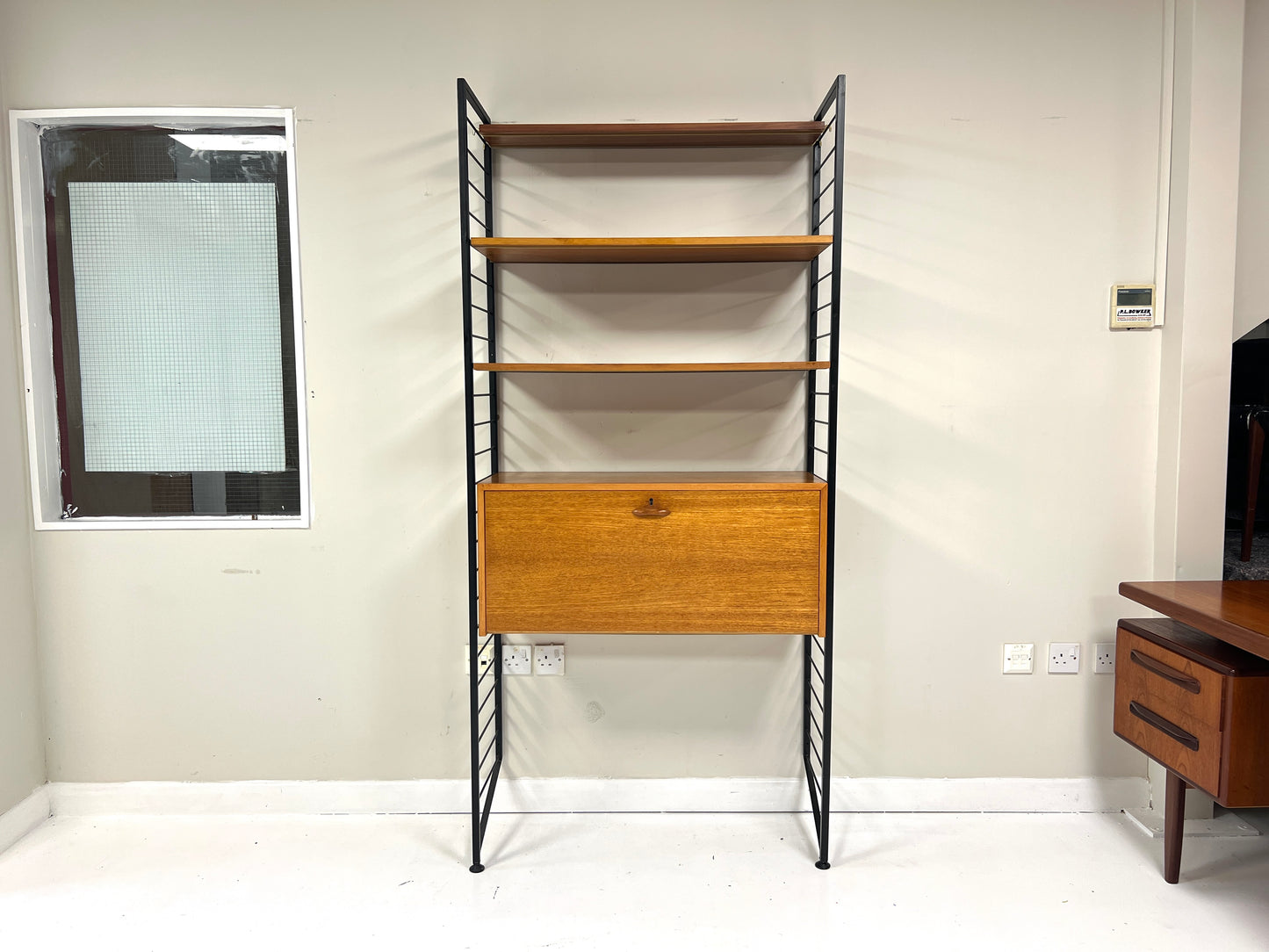 Ladderax, Mid Century Modular Shelving System/Bureau