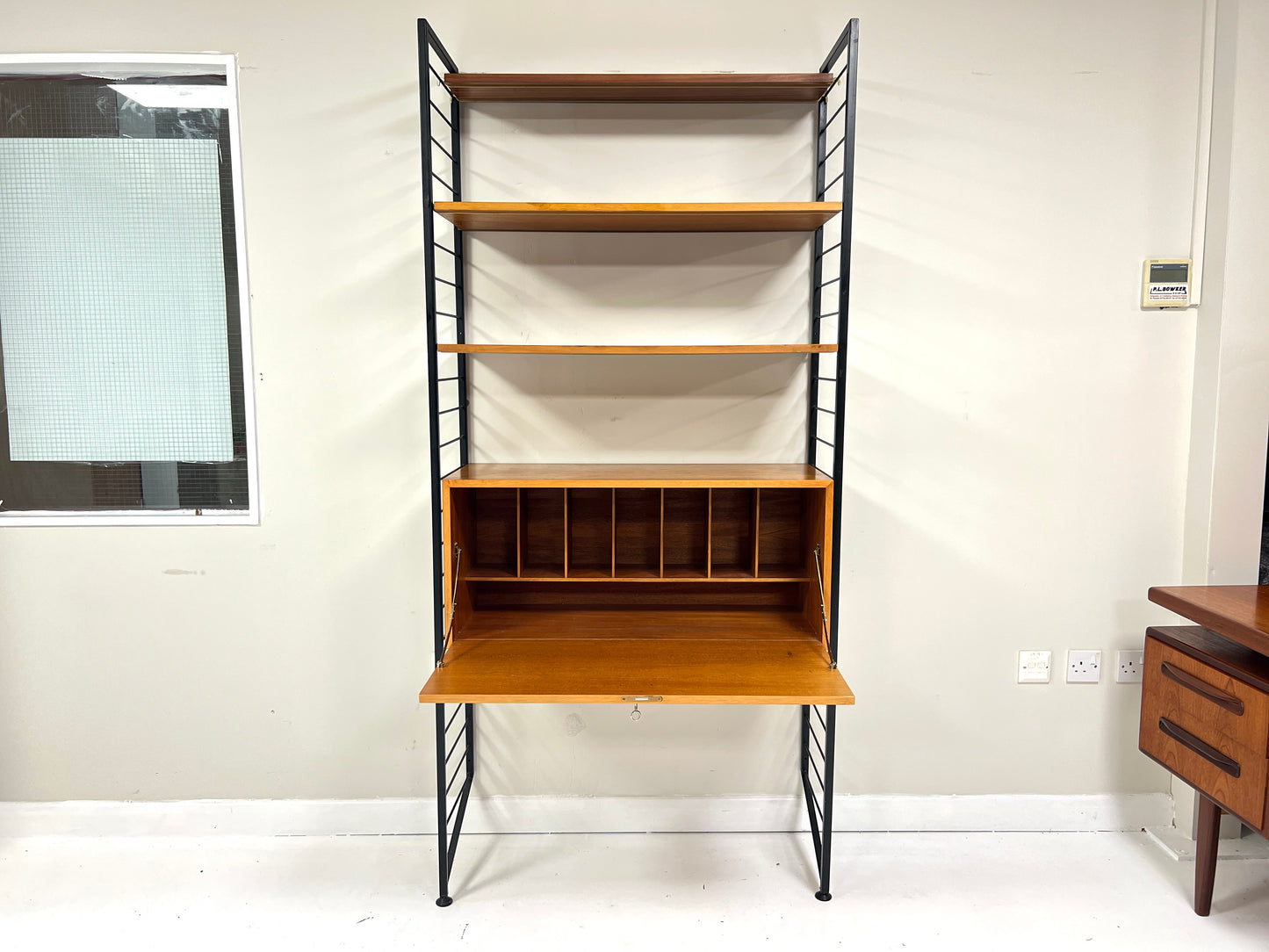 Ladderax, Mid Century Modular Shelving System/Bureau