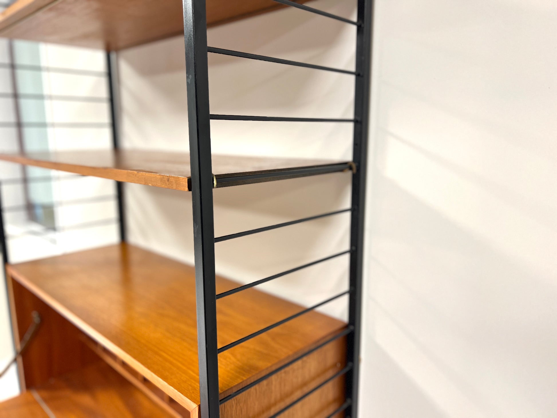 Ladderax, Mid Century Modular Shelving System/Bureau