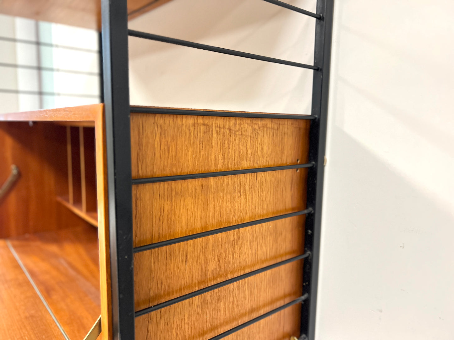 Ladderax, Mid Century Modular Shelving System/Bureau