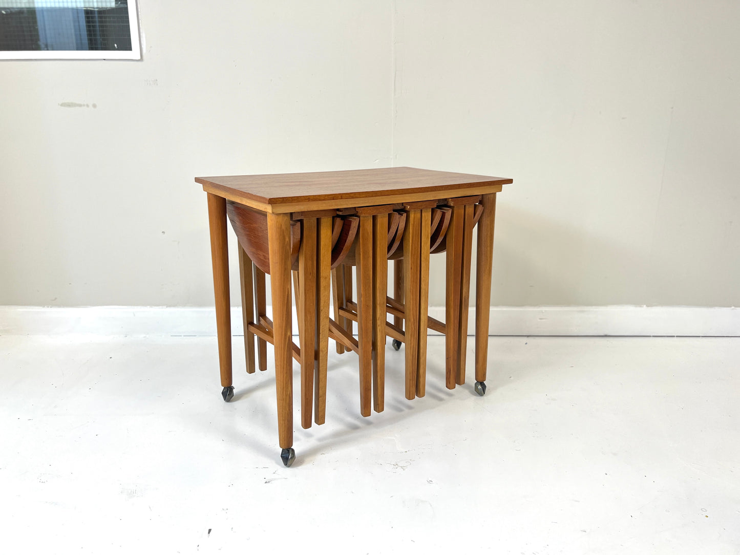 Poul Hundevad, Mid Century, Nesting Folding Tables