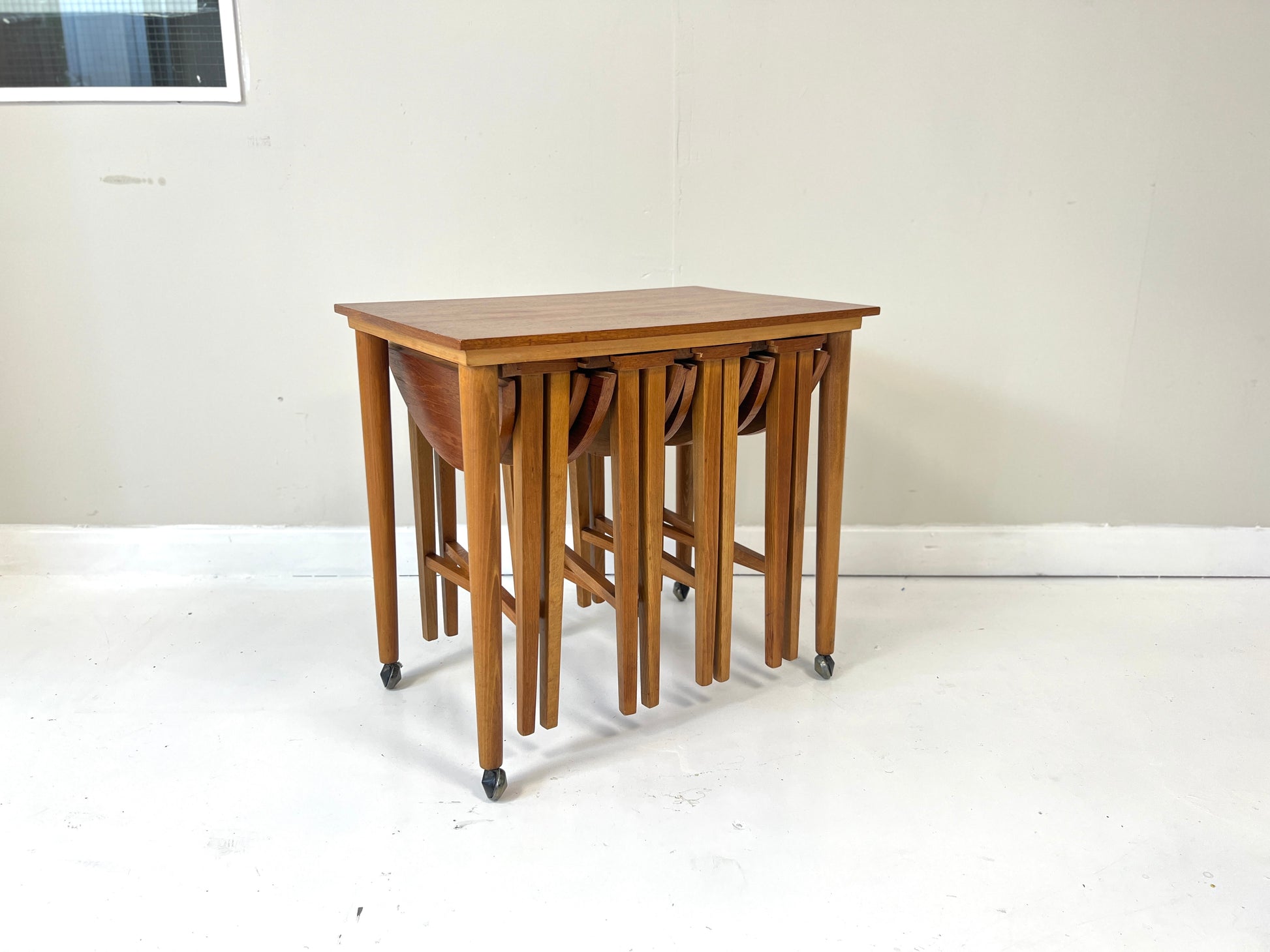 Poul Hundevad, Mid Century, Nesting Folding Tables