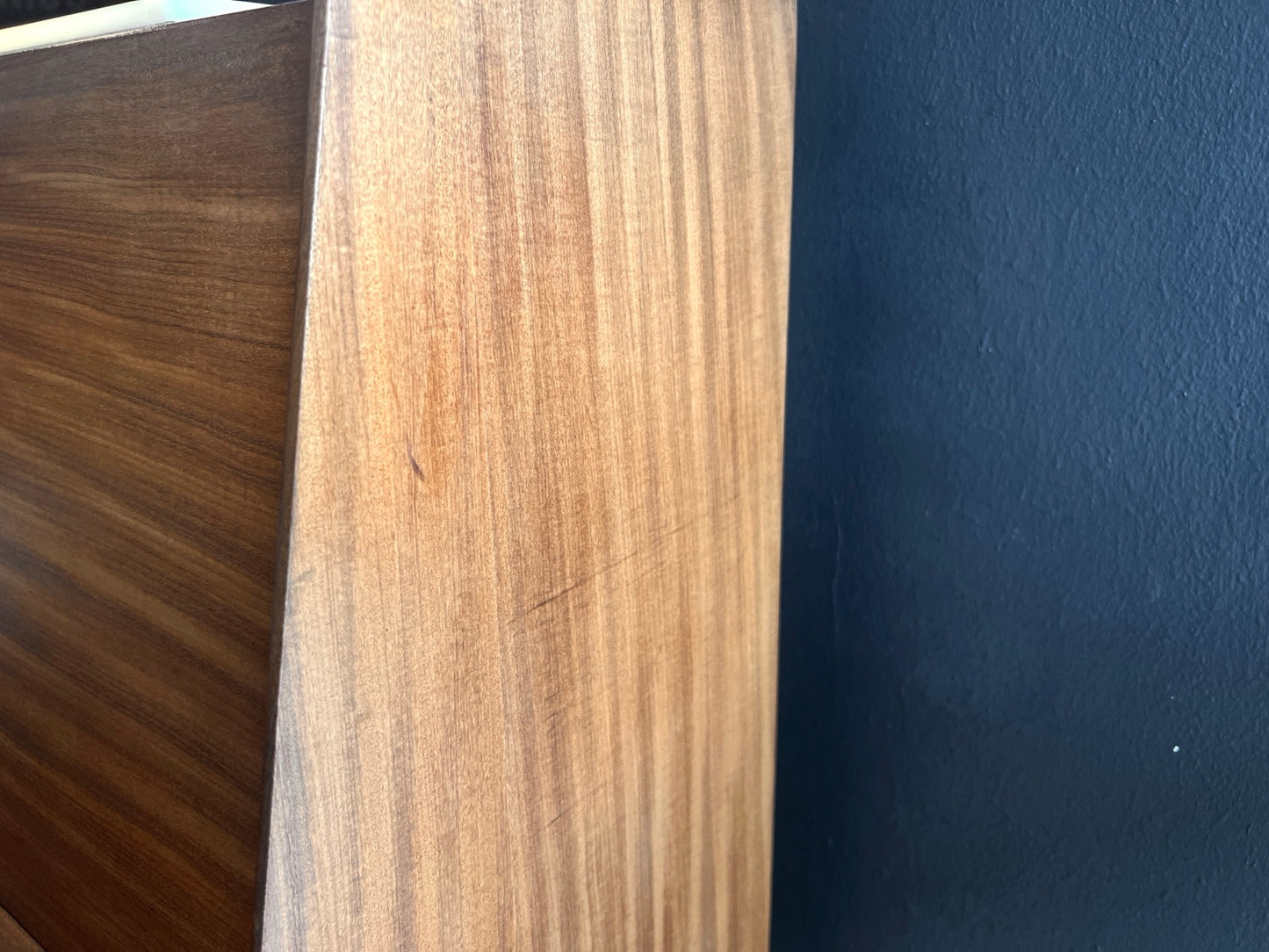 Richard Hornby teak bureau close-up detail