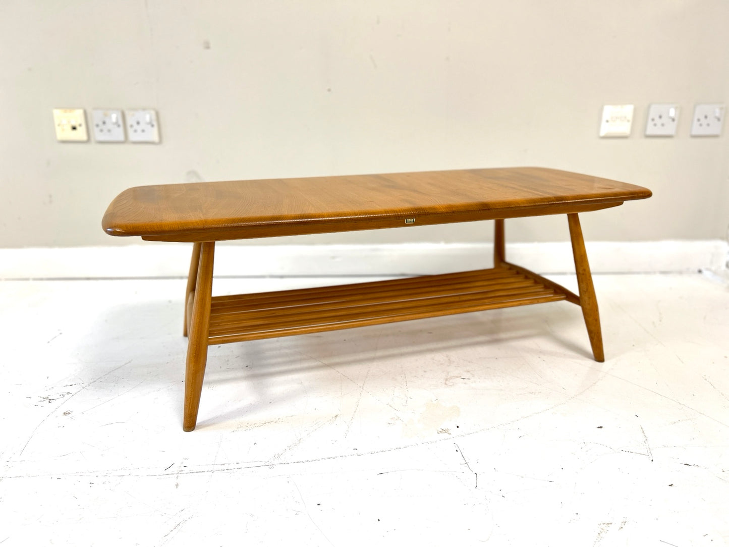 Ercol 459 Blonde Elm and Beech Coffee Table, Blue Label
